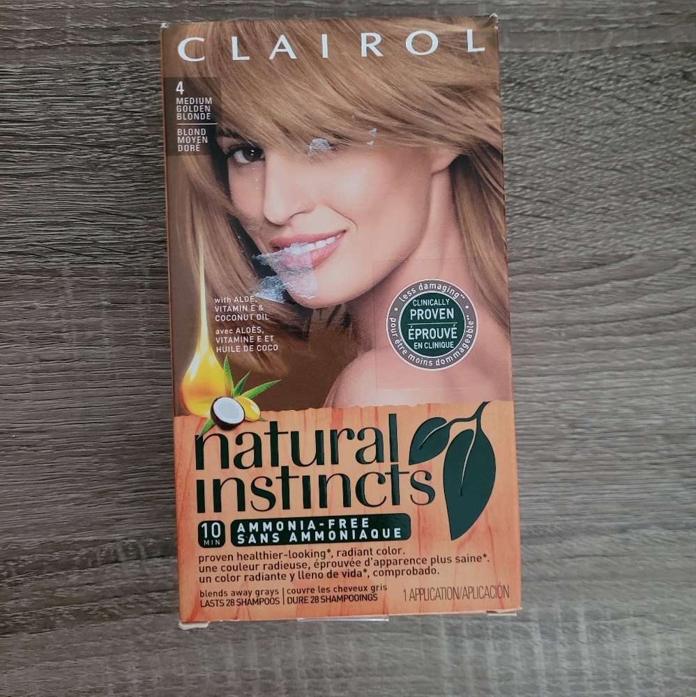 Clairol Natural Instincts Hair Color 8G Formerly #4 Sunflower Medium Golden